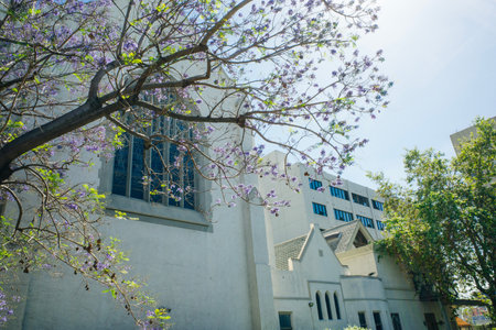 Los Angeles, USA - Sep, 2021 Wilshire Christian Church. high quality photo
