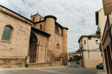 NaJERA, LA RIOJA, SPAIN - OCT, 2021 monastery of Santa Maria la Real in Najera High quality photo