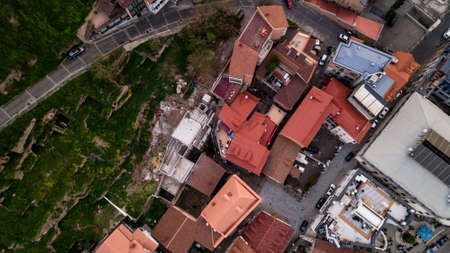 Aerial view of Meidani in tbilisi, georgia. high quality photo