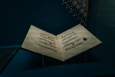 Interior, exposition of Museum of Islamic Science and Art. Turkey, Istanbul - dec, 2021