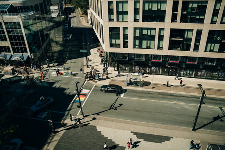 HALIFAX, NS, CANADA - MAY 2022: Historic Buildings on Barrington Street between Prince Street and...