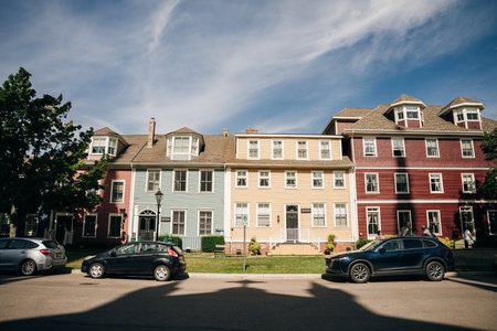 historic Charlottetown in Prince Edward Island - Oct, 2022. High quality photoのeditorial素材