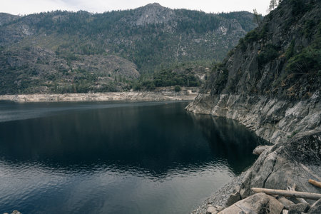 Hetch Hetchy Reservoir at Yosemite National Park. high quality photoの写真素材