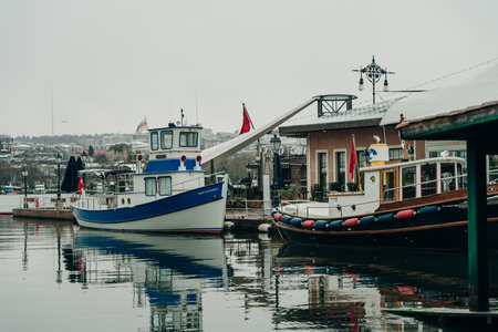 Old Boats from Rahmi M. Koc Museum 11-04-2018 Istanbul-Turkey - Sep 2022. High quality photoのeditorial素材