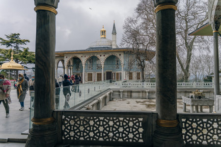 Courtyard Iftariye Kemeriyesi Topkapi Palace, istanbul, turkey -Sep 2022. High quality photoのeditorial素材