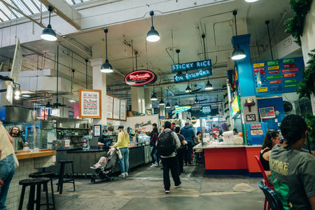 Grand Central Market, los angeles, usa - Sep 2022. High quality photoのeditorial素材