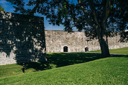 Quebec City, Canada, sep 2022 : Change of guards ceremony at La Citadelle de Quebec in Quebec city....