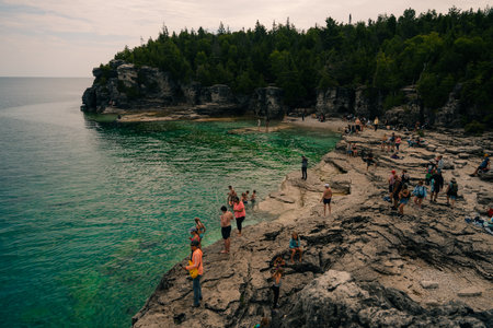 The Bruce Peninsula National Park, Ontario, Canadaのeditorial素材