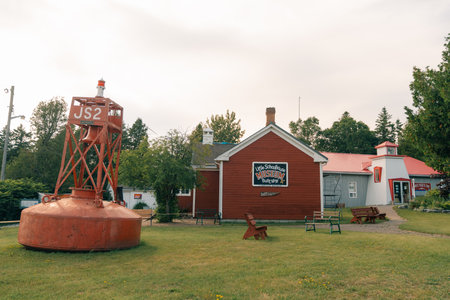 Sheguiandah, Ontario, Canada - Ten Mile Point Trading Post. high quality photoのeditorial素材