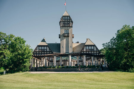 Winnipeg, Manitoba , Canada - October 2022 The Pavilion WAG at Assiniboine Park. high quality photoのeditorial素材