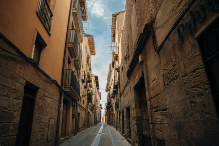 Santa Maria church, Viana, Navarre, Spain - May 2022. High quality photoのeditorial素材