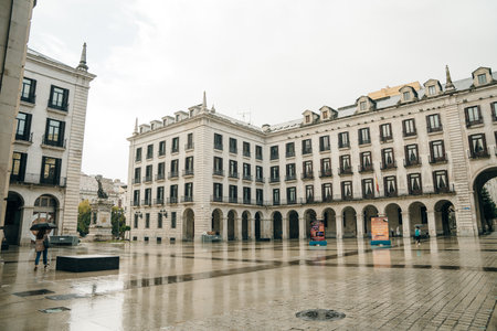 Plaza de Pedro Velarde in Santander, Spain - Dec 2022. High quality photoのeditorial素材