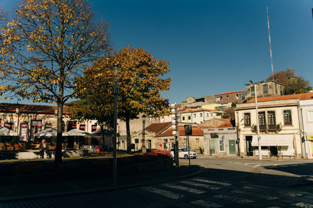 Vila do CondePortoPortugal - September 2022: Cityscape of Vila do Conde in Portugal. high quality photoのeditorial素材