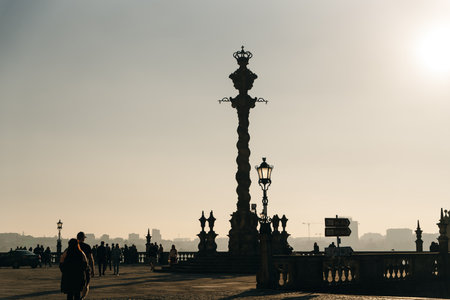 September 6, 2022: View of Porto Cathedral and Pillory of Porto monument, Porto, Norte, Portugal,. high quality photoのeditorial素材