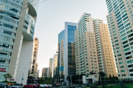 New skyline in Santa Fe, Mexico City. high quality photoのeditorial素材