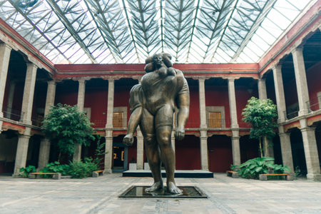 mexico city - may 2023 The Jose Luis Cuevas Museum. high quality photoのeditorial素材