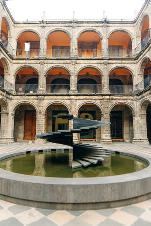 CDMX Mexico City 2023 MAY. Old Custom Ex Antigua Aduana, Antiguo colegio de San Ildefonso. high quality photoのeditorial素材