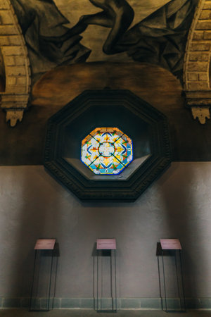 CDMX Mexico City 2023 MAY. Old Custom Ex Antigua Aduana, Antiguo colegio de San Ildefonso. high quality photoのeditorial素材