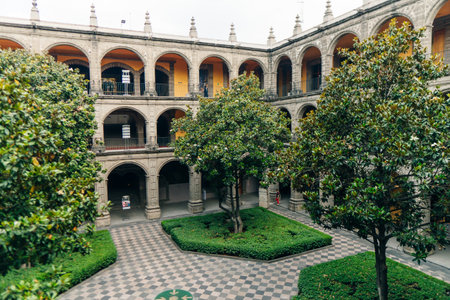 CDMX Mexico City 2023 MAY. Old Custom Ex Antigua Aduana, Antiguo colegio de San Ildefonso. high quality photoのeditorial素材