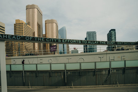 CALGARY, CANADA - may 2023 downtown Calgary business district. high quality photoのeditorial素材