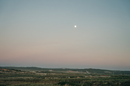 Praia do Pico da Mota. Coastline in Obidos, Peniche, Portugal. . high quality photoの写真素材