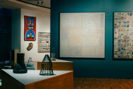 Mexico City - may 2023 inside in Museum of Modern Art inside the Chapultepec forest. high quality photoのeditorial素材