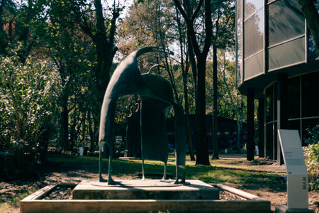 Mexico City - may 2023 Museum of Modern Art inside the Chapultepec forest. high quality photoのeditorial素材