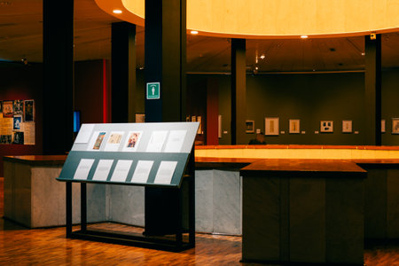 Mexico City - may 2023 inside in Museum of Modern Art inside the Chapultepec forest. high quality photoのeditorial素材