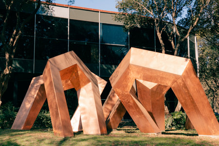 Mexico City - may 2023 Museum of Modern Art inside the Chapultepec forest. high quality photoのeditorial素材