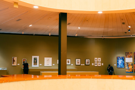 Mexico City - may 2023 inside in Museum of Modern Art inside the Chapultepec forest. high quality photoのeditorial素材