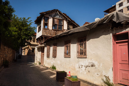 Antalya, Turkey - may 2023 Narrow street of old town Kaleici district in Antalya, Turkey. . high quality photoのeditorial素材