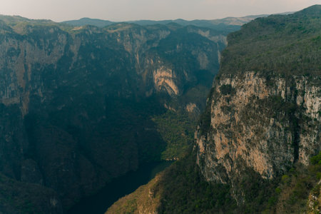 Sumidero Canyon Chiapas Mexico in Grijalva river. high quality photoの写真素材