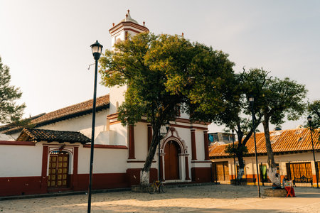 church Templo de la Transfiguracion del Senor, san cristobal de las casas - May 2023. High quality photoのeditorial素材