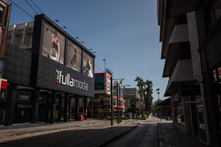 January 2023 - Antalya, Turkey Rail track in the city. high quality photoのeditorial素材