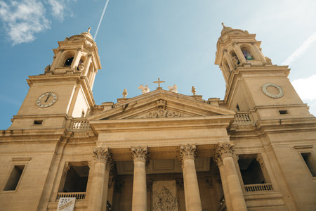 The Cathedral of Royal Saint Mary of Pamplona, Spain - Sep, 2021. High quality photo