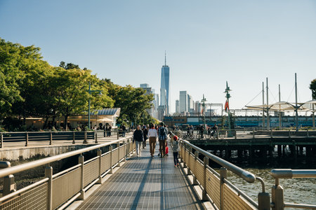 Pier 26, Hudson River Park New York City, USA - May 2023. High quality photoのeditorial素材