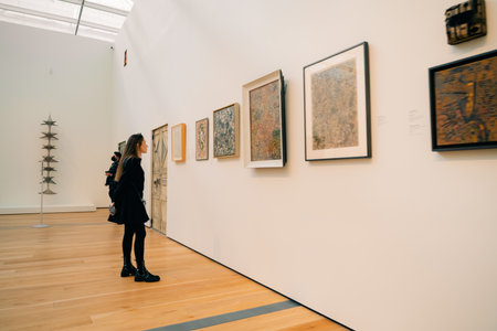 Exhibitions in LACMA, the Los Angeles County Museum of Art. usa - may 2023. High quality photoのeditorial素材