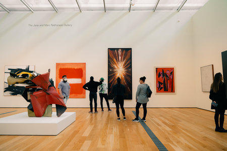 Exhibitions in LACMA, the Los Angeles County Museum of Art. usa - may 2023. High quality photoのeditorial素材