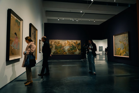 Exhibitions in LACMA, the Los Angeles County Museum of Art. usa - may 2023. High quality photoのeditorial素材