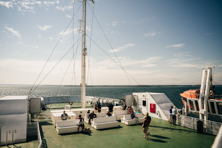 Prince Edward Island, Canada may 2023 The ferry boat . high quality photoのeditorial素材