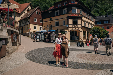 Resort Rathen in Saxony, Germany - May 2023. High quality photoのeditorial素材