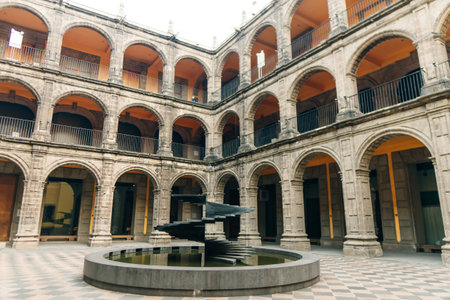CDMX Mexico City 2023 MAY. Old Custom Ex Antigua Aduana, Antiguo colegio de San Ildefonso. High quality photoのeditorial素材