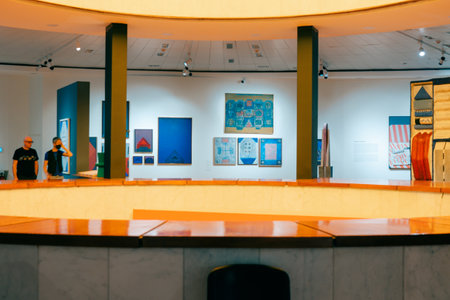 Mexico City - may 2023 inside in Museum of Modern Art inside the Chapultepec forest. high quality photoのeditorial素材