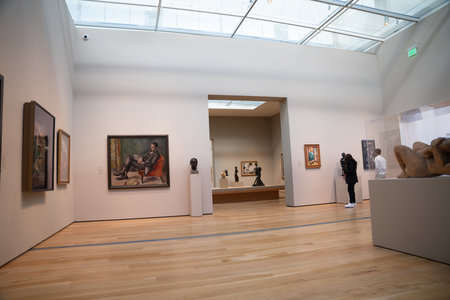 Exhibitions in LACMA, the Los Angeles County Museum of Art. usa - may 2023. High quality photoのeditorial素材