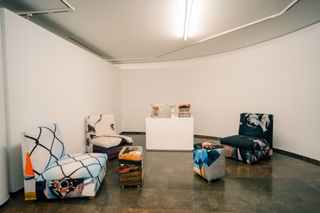 Valencia , Spain - July 12th 2023 exhibitions in museum IVAM. High quality photoのeditorial素材