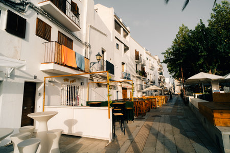 IBIZA, SPAIN - MAY 2023 View of the Ibiza old town streets. High quality photoのeditorial素材