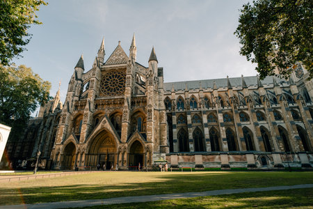 London, England - August 13th 2023 Westminster Abbey St Margaret Church. High quality photoのeditorial素材