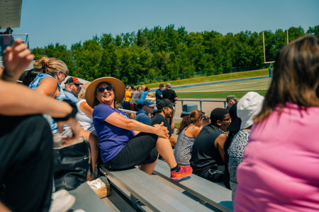 Sault Ste. Marie, ON, Canada - June 30, 2022 children's rugby tournament. High quality photoのeditorial素材