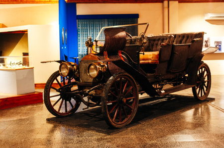 old carriage in the museum. Paraguay - May 2nd 2023. High quality photo