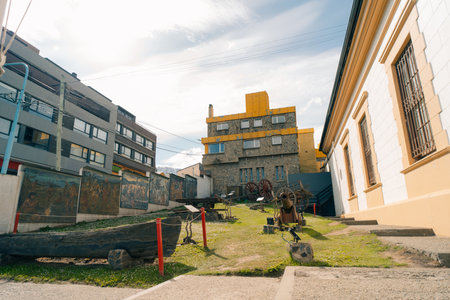 USHUAIA, ARGENTINA - dec 2th 2023 Territorial Museum in Ushuaia, Tierra del Fuego. High quality photoのeditorial素材